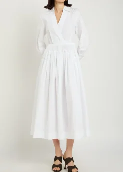 Kathe cotton-poplin midi shirt dress