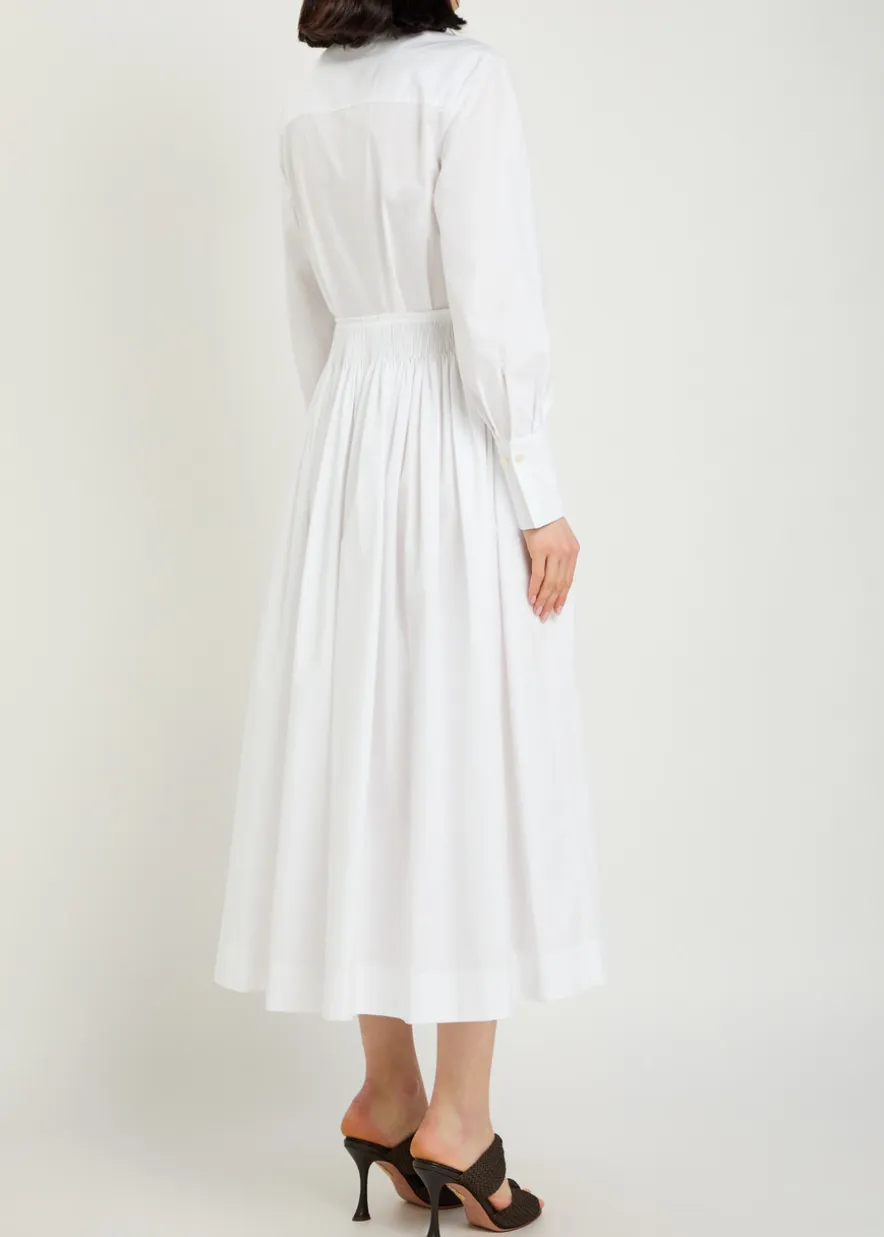 Kathe cotton-poplin midi shirt dress