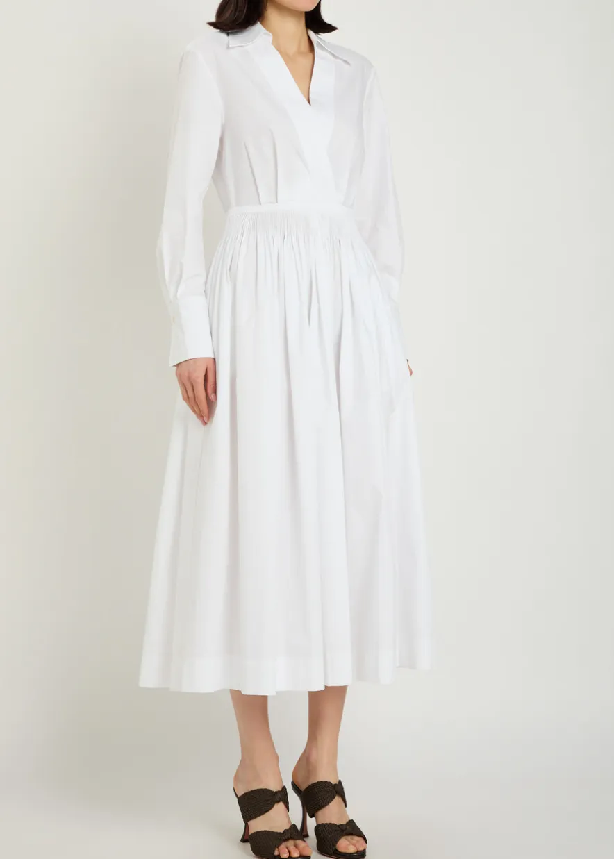 Kathe cotton-poplin midi shirt dress