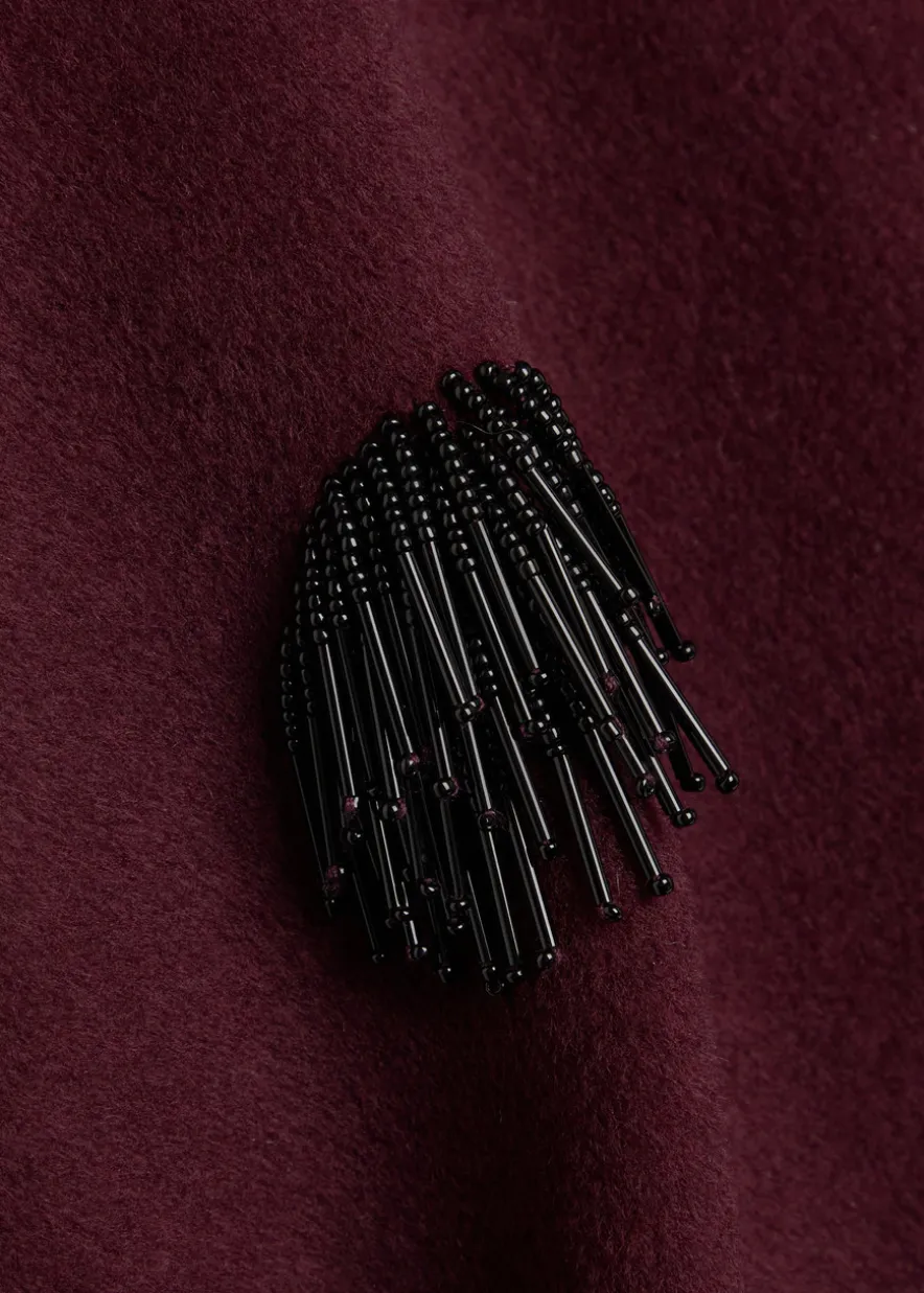 Katya bead-embellished wool-blend jacket