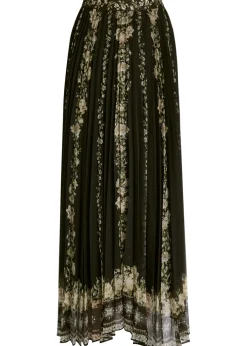 Katz floral-print chiffon maxi skirt