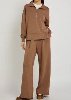 Kayleigh half-zip stretch-jersey sweatshirt