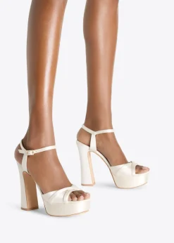 Keaton 125 satin platform sandals
