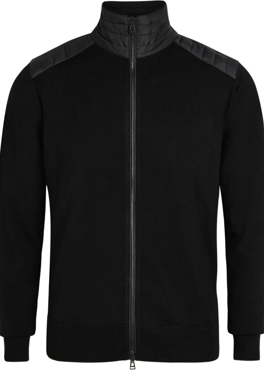 Kelby zip-up wool-blend cardigan