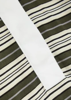 Kelly striped cotton polo top