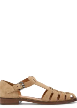 Kelsey woven suede sandals