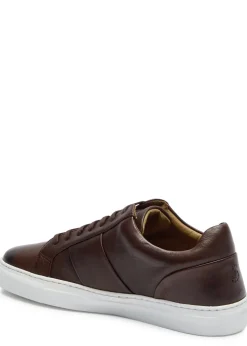Kendal panelled leather sneakers