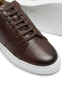 Kendal panelled leather sneakers