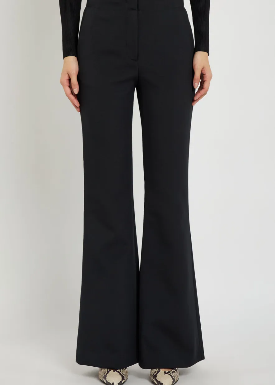 Kenna flared-leg woven trousers