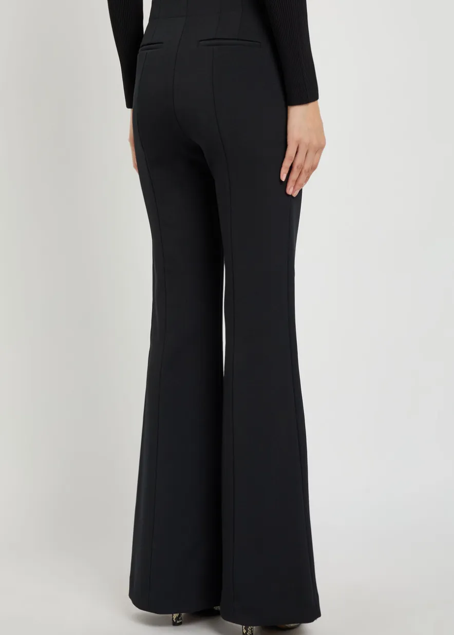 Kenna flared-leg woven trousers