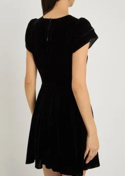 Khai velour mini dress