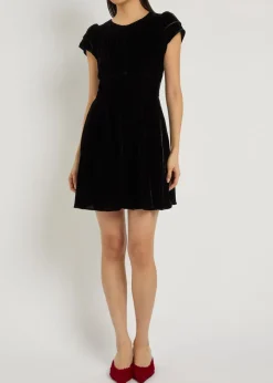 Khai velour mini dress
