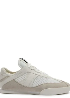 Kick panelled mesh sneakers