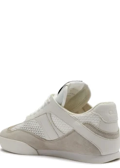 Kick panelled mesh sneakers