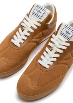 Kick quilted suede sneakers