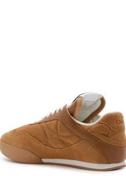 Kick quilted suede sneakers