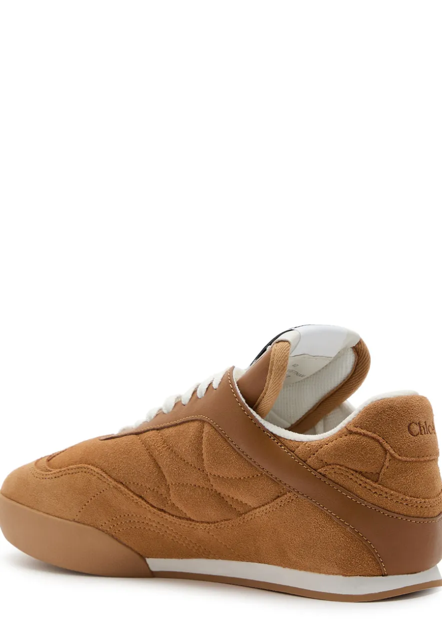 Kick quilted suede sneakers