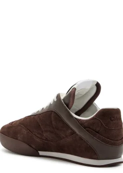 Kick quilted suede sneakers