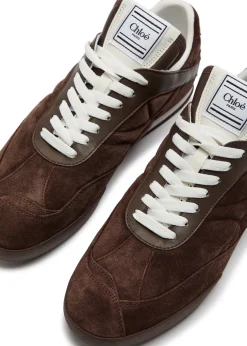 Kick quilted suede sneakers