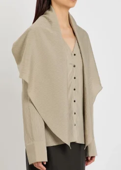 Kiki pinstriped woven shirt