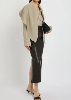 Kiki pinstriped woven shirt