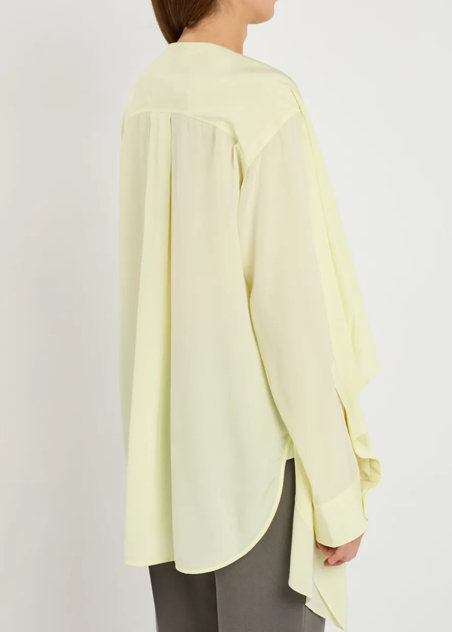 Kiki scarf-effect silk-crepe blouse