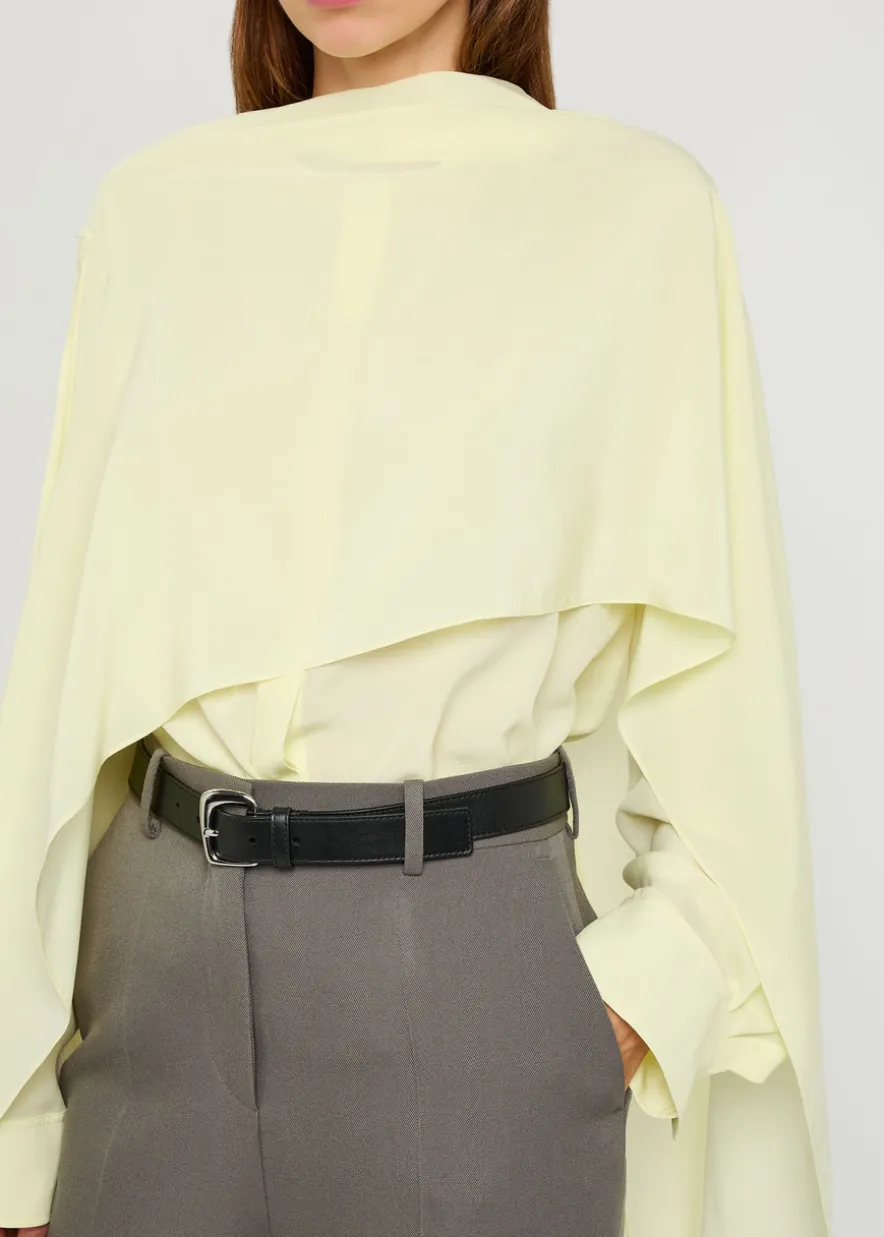 Kiki scarf-effect silk-crepe blouse