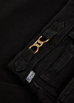 Kimberly horsebit-embellished flared-leg jeans