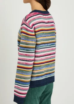 Kismet striped cashmere jumper