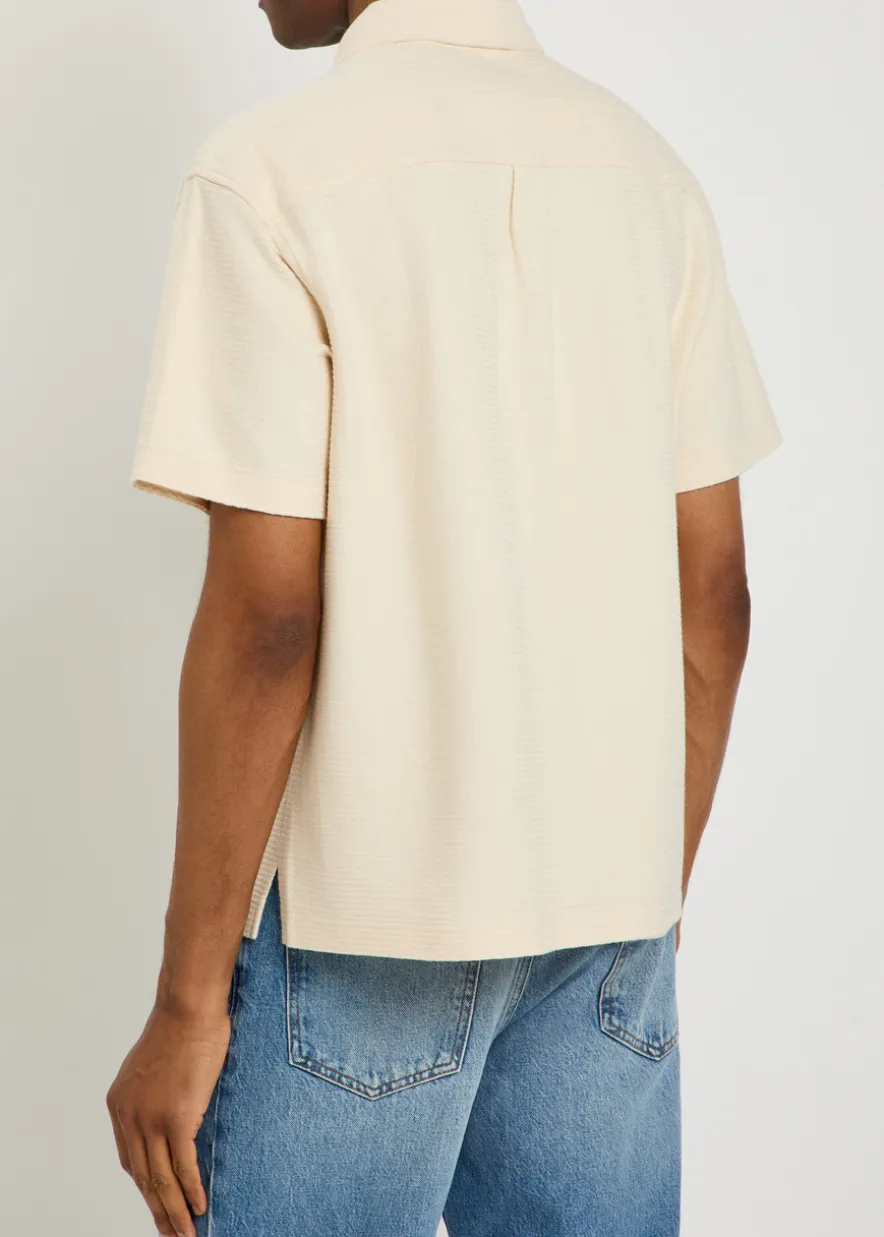 Knit cotton shirt