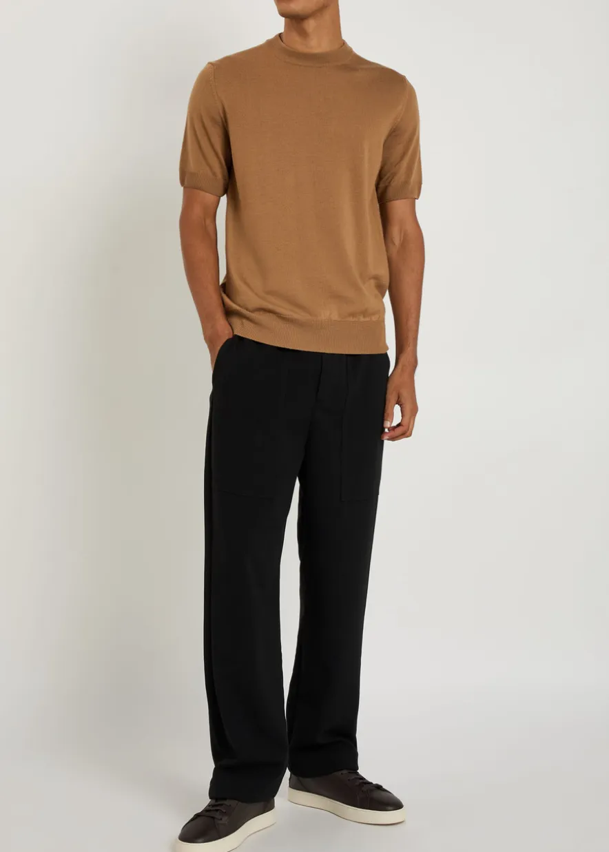 Knit merino wool T-shirt