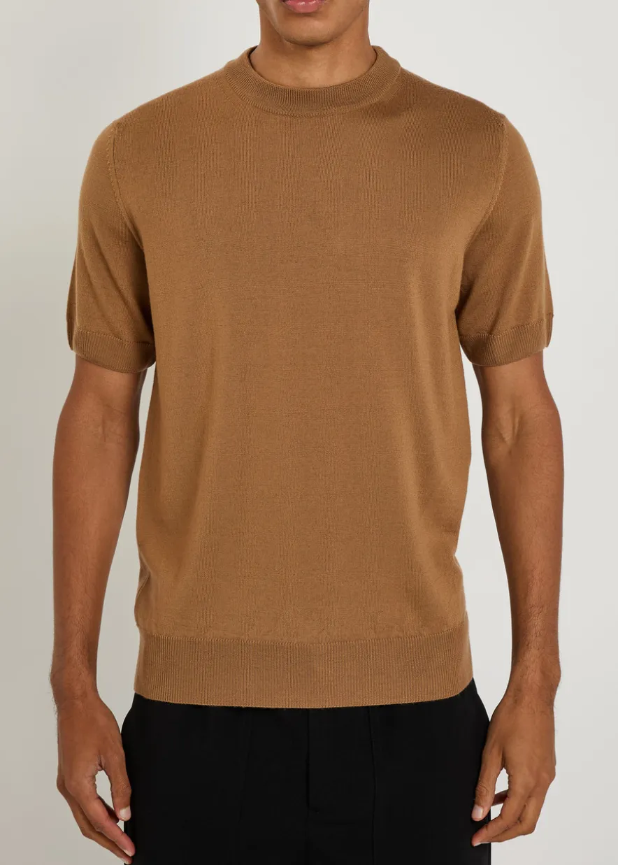 Knit merino wool T-shirt