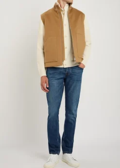 Knit wool-blend jacket