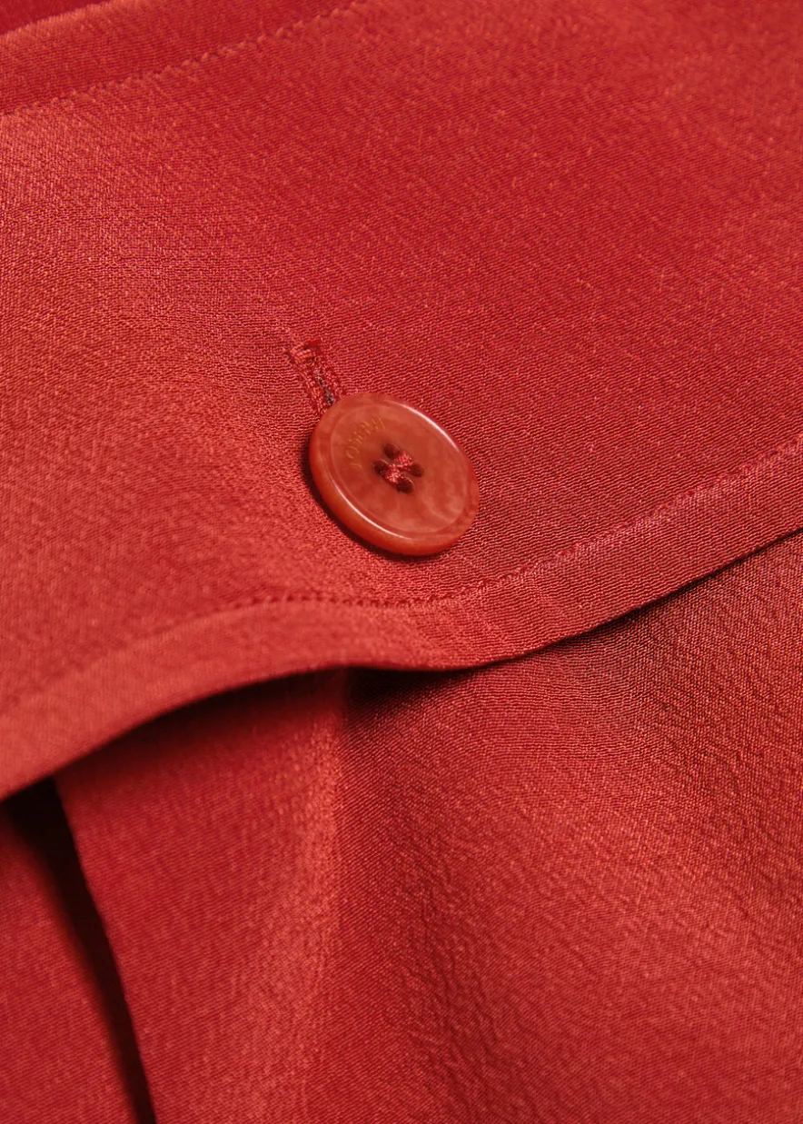 Kniza belted chiffon top