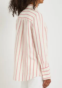 Knox striped linen-blend shirt