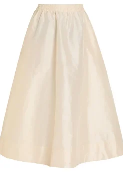 Koula silk-taffeta midi skirt