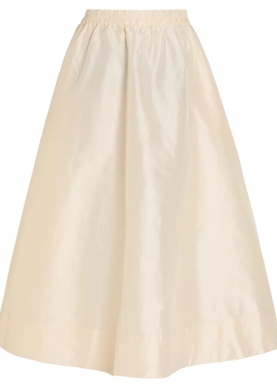Koula silk-taffeta midi skirt