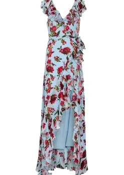 Kristen ruffled chiffon maxi dress