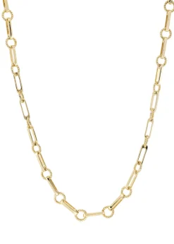 18kt gold-plated chain necklace