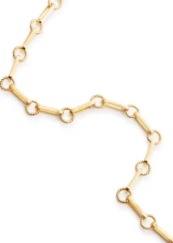 18kt gold-plated chain necklace