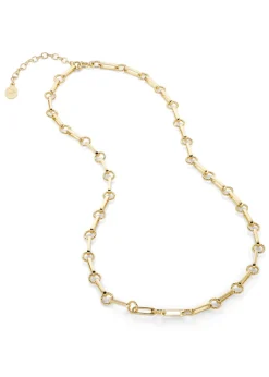 18kt gold-plated chain necklace