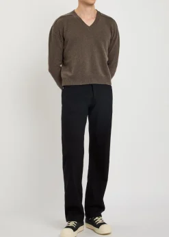 Kurdt cotton and wool-blend jeans