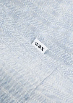 Kurt striped cotton and linen-blend shorts