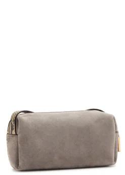 Kye mini snake-effect leather and suede cross-body bag
