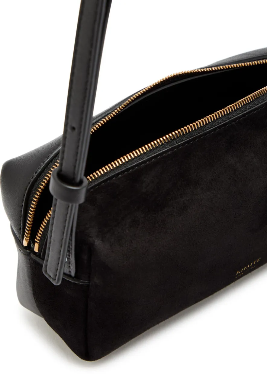 Kye mini suede and leather cross-body bag