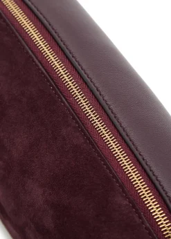 Kye mini suede and leather cross-body bag