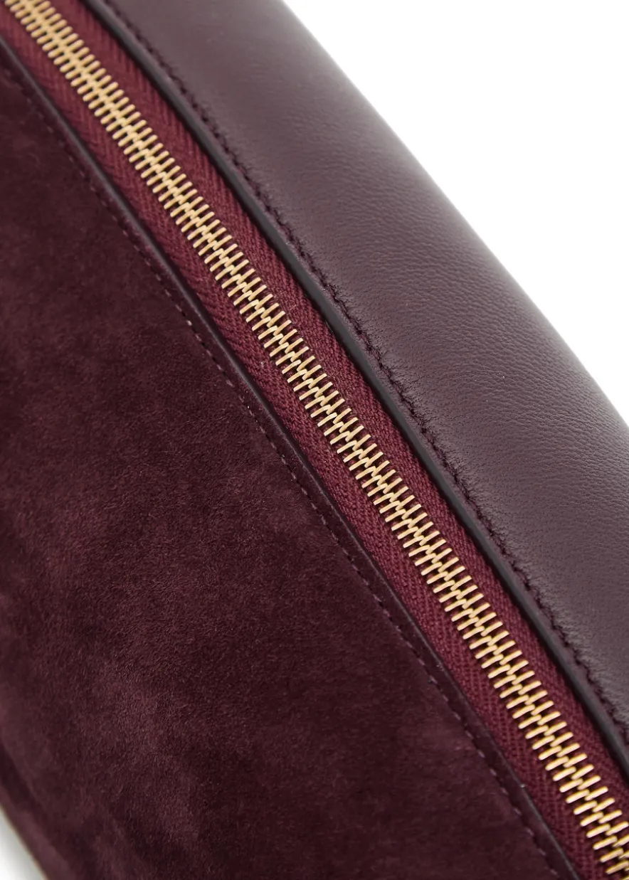 Kye mini suede and leather cross-body bag