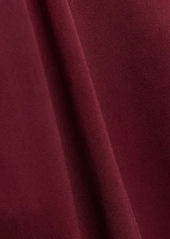 Kyra pintuck wide-leg satin trousers