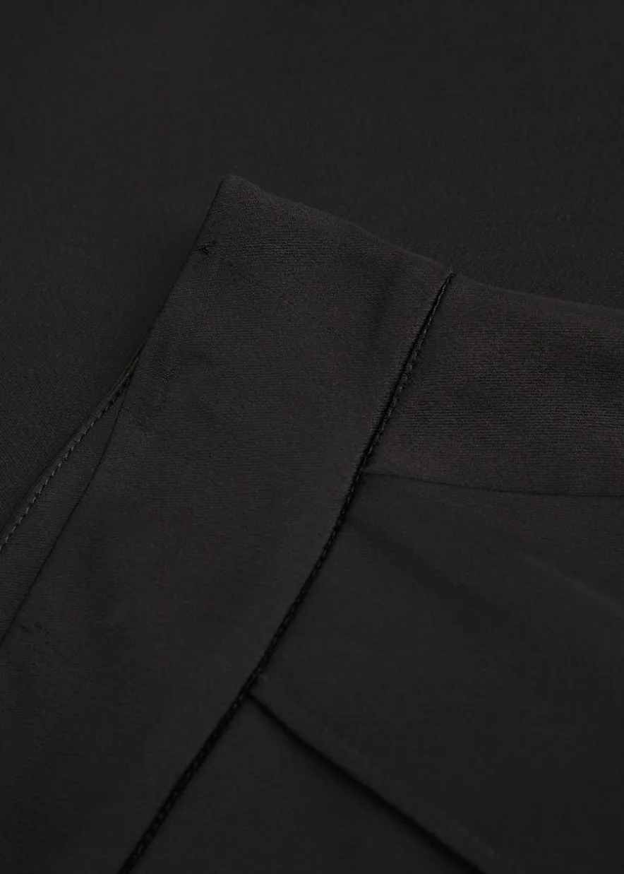Kyra wide-leg satin trousers