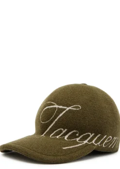 La Casquette Atelier logo merino wool-blend cap